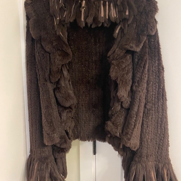Vintage Y2K Rabbit Fur Coat - Picture 3 of 7